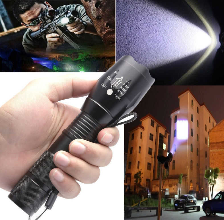 Cross-Border Aluminum Alloy Strong Light Flashlight for Jade Special Purple Light Banknote Detector Lamp 395 Uv Flashlight