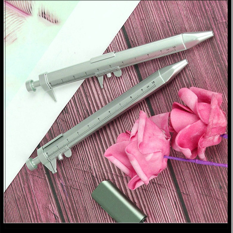 Regla pluma niño regalo papelería arquitectura regla tipo 100 rejilla mm grado herramienta de medición pintura en aerosol color pluma bolígrafo