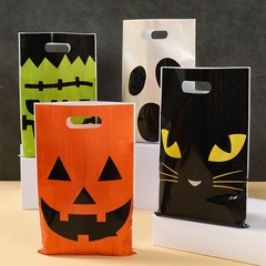 新しいハロウィンゴーストカボチャ黒猫ポータブルギフトバッグ子供のゴーストフェスティバルパーティーキャンディバッグプラスチックギフトバッグ