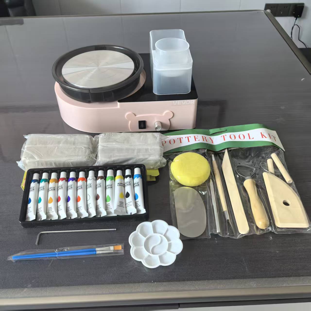 Electric small ceramics, treasure chest for finger, clay, DIY 4