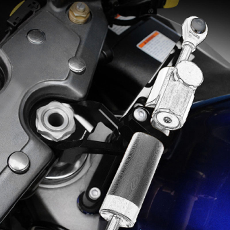 Suitable for Suzuki Falcon GSXR1300 1999-2020 modified titanium ruler direction damper steering anti-swing head