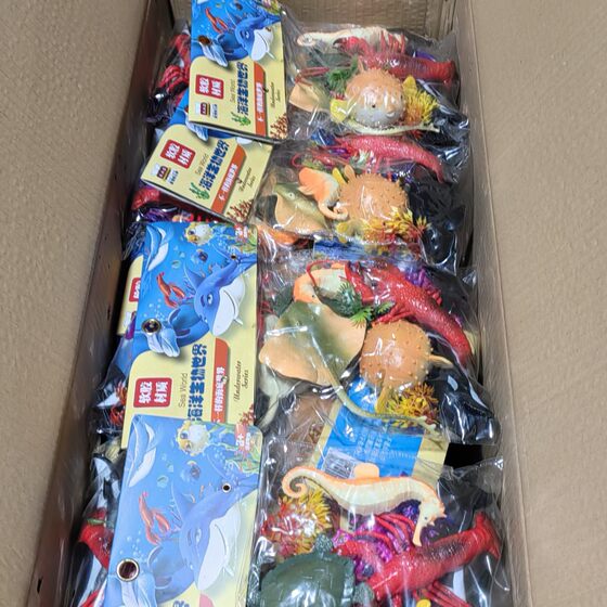 Xinhuangqi children's toys wholesale little boy simulation animal model soft glue marine biological institutions gift supermarket