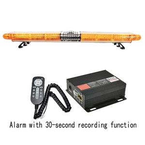LED Roof Warning Light Long Row Strobe Light 1.7m Flashing Light + Horn + 30-Second Recording Alarm 420R39