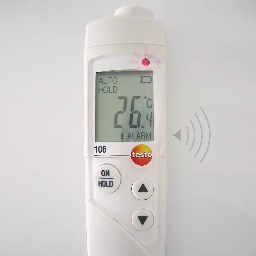 德图testo 106 食品温度计 可固定在墙上或背带上 快速便捷