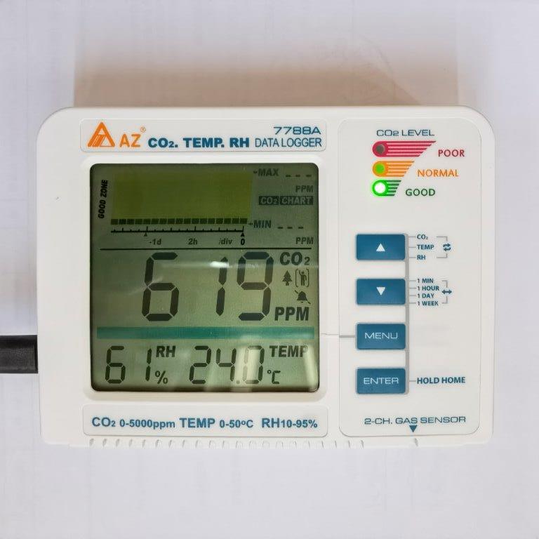 衡欣AZ7788A/7788/7798二氧化碳检测仪植物模式CO2气体测试报警器