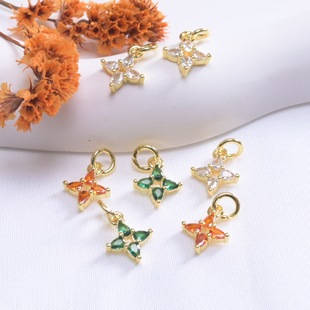 ��ɫ18K�������~�ݻ���΢育�ɫ�ʯС����diy����朴������