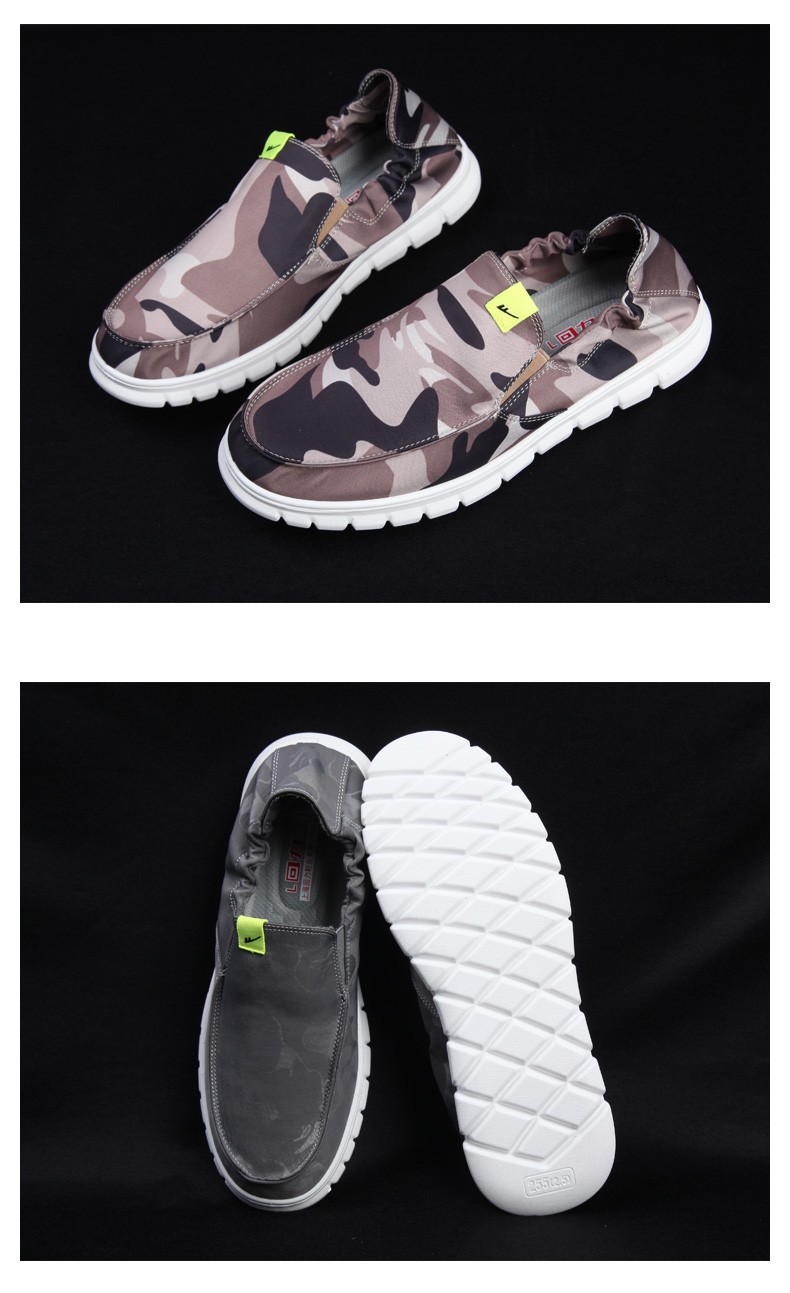 Herr loafers canvas skor lättvikt bekväma slip-ons_voghion.com