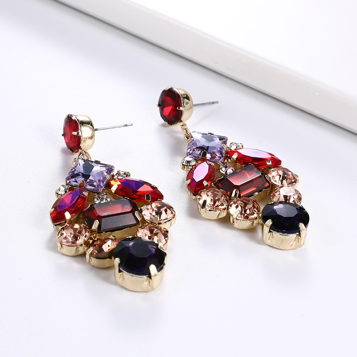 European and American alloy full of diamond fashion drop earringspicture6