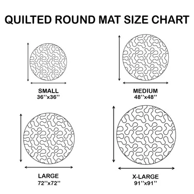 Avtomobil döşəmə paspasları: truck golden retriever quilted round floor