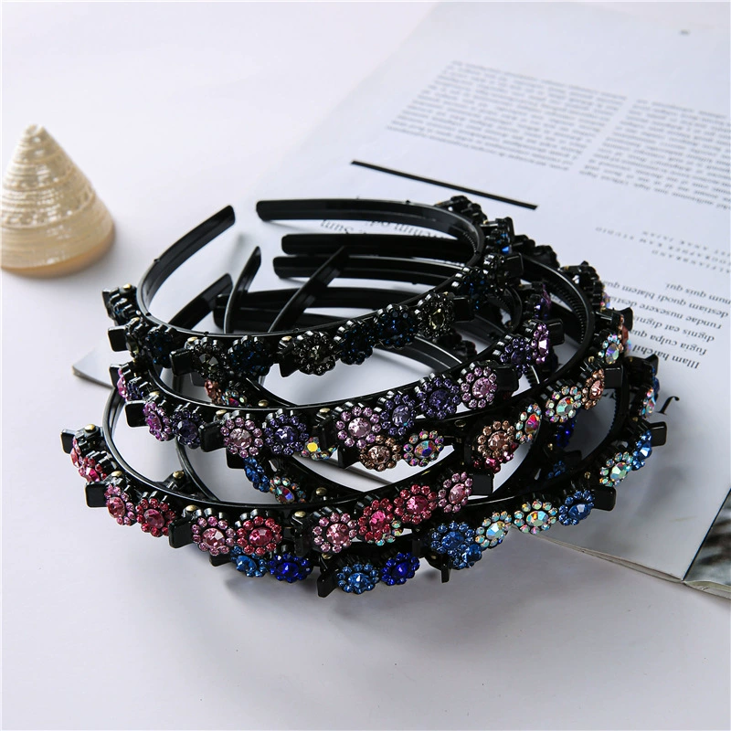 Плетеный интернет-красный обруч для волос Женское мытье лица Зажим для челки Фиксация сломанных волос Артефакт Многослойный Плетеный обруч для волос Шпилька для взрослых Шпилька