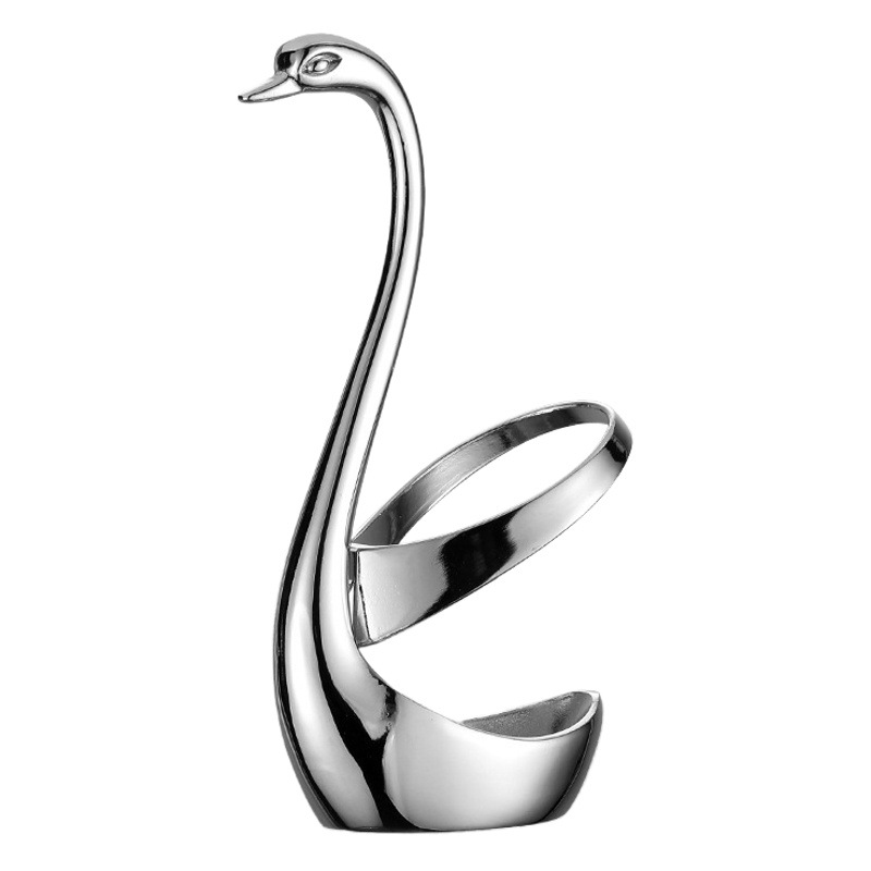 Juego de cubiertos combinados Cygnus de acero inoxidable 304, tenedor para fruta, tenedor para pastel, tenedor para mooncake, brocheta, cuchara para café, base para postre