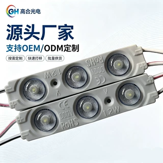 现货防水2835注塑模组 CE出口模组光源 发光字广告亮化光源