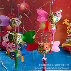 メーカー卸売り非遺文創市集花灯旧正月元宵漢服手提げ発光伝統手芸金魚灯