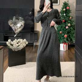 轻奢感休闲运动套装女秋2025新款长袖针织衫外套半身裙两件套