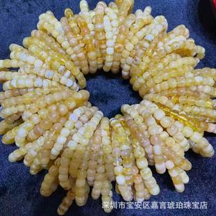 Songgang factory source raw ore beeswax wholesale white flower beeswax old straight cut slightly defective bracelet welfare bracelet