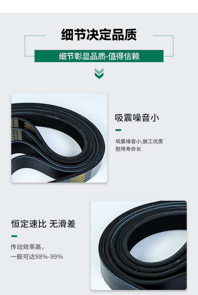 Jiuyixin Source Factory Rubber Synchronous Belt Multi-Edge Belt Complete Specifications Good Quality Fast Delivery