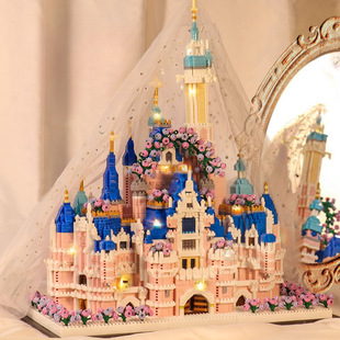 Girls Assembled Building Blocks Princess Bouquet Castle Little Girl Series Educational Puzzle Toys Children's Birthday Gifts