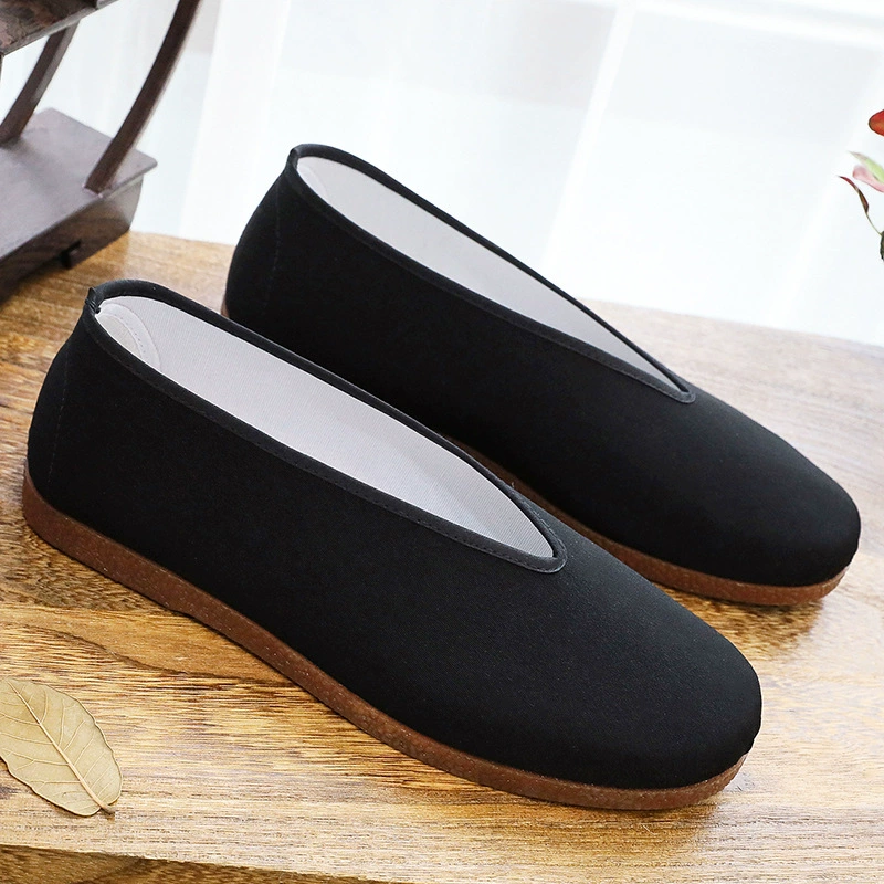 Старая пекинская обувь из ткани мужская нескользящая и износостойкая обувь кунг-фу