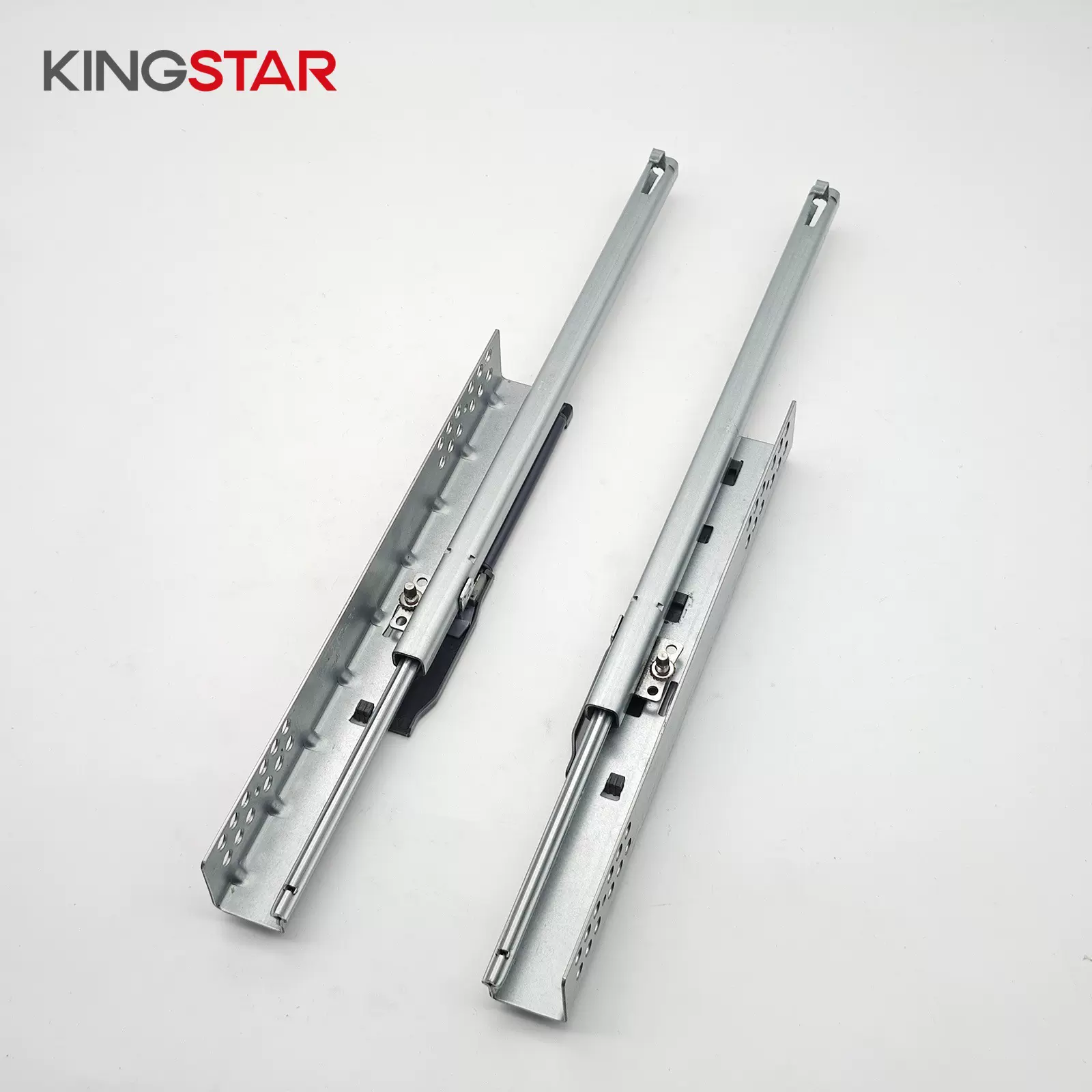 金思达G6二节缓冲隐藏式滑轨 带调节钉家具五金配件批发