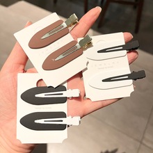 韩国东大门新款冲浪板磨砂哑光无痕发夹刘海夹碎发夹明星同款发饰