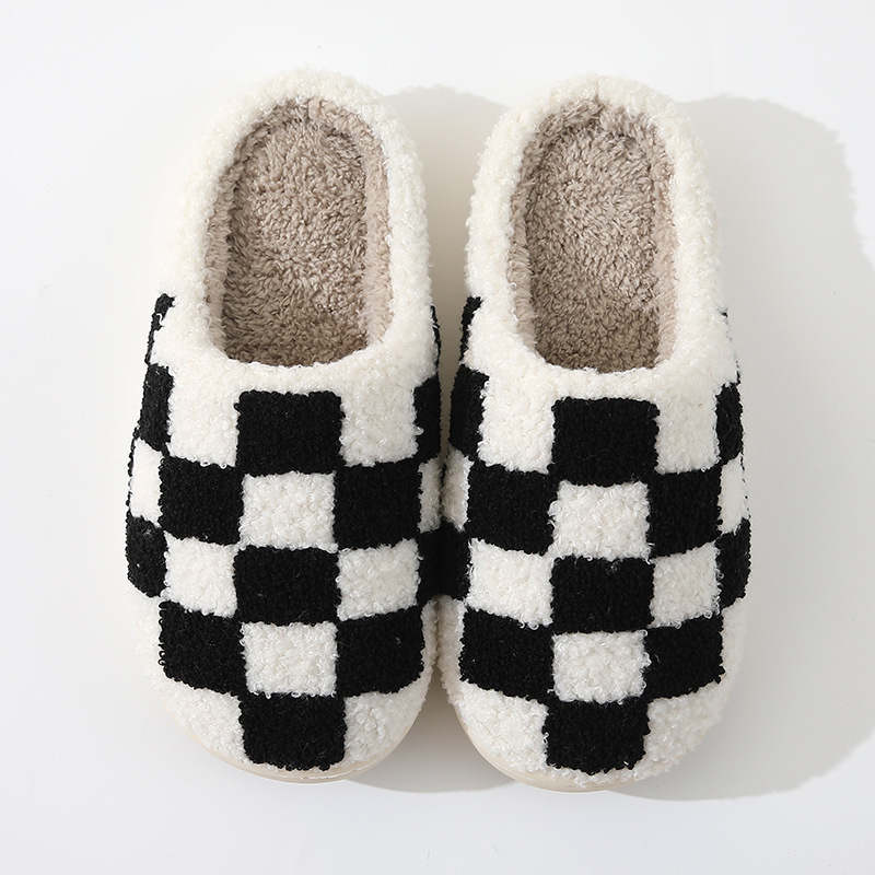 Unisex Casual Plaid Mushroom Round Toe Home Slippers display picture 1