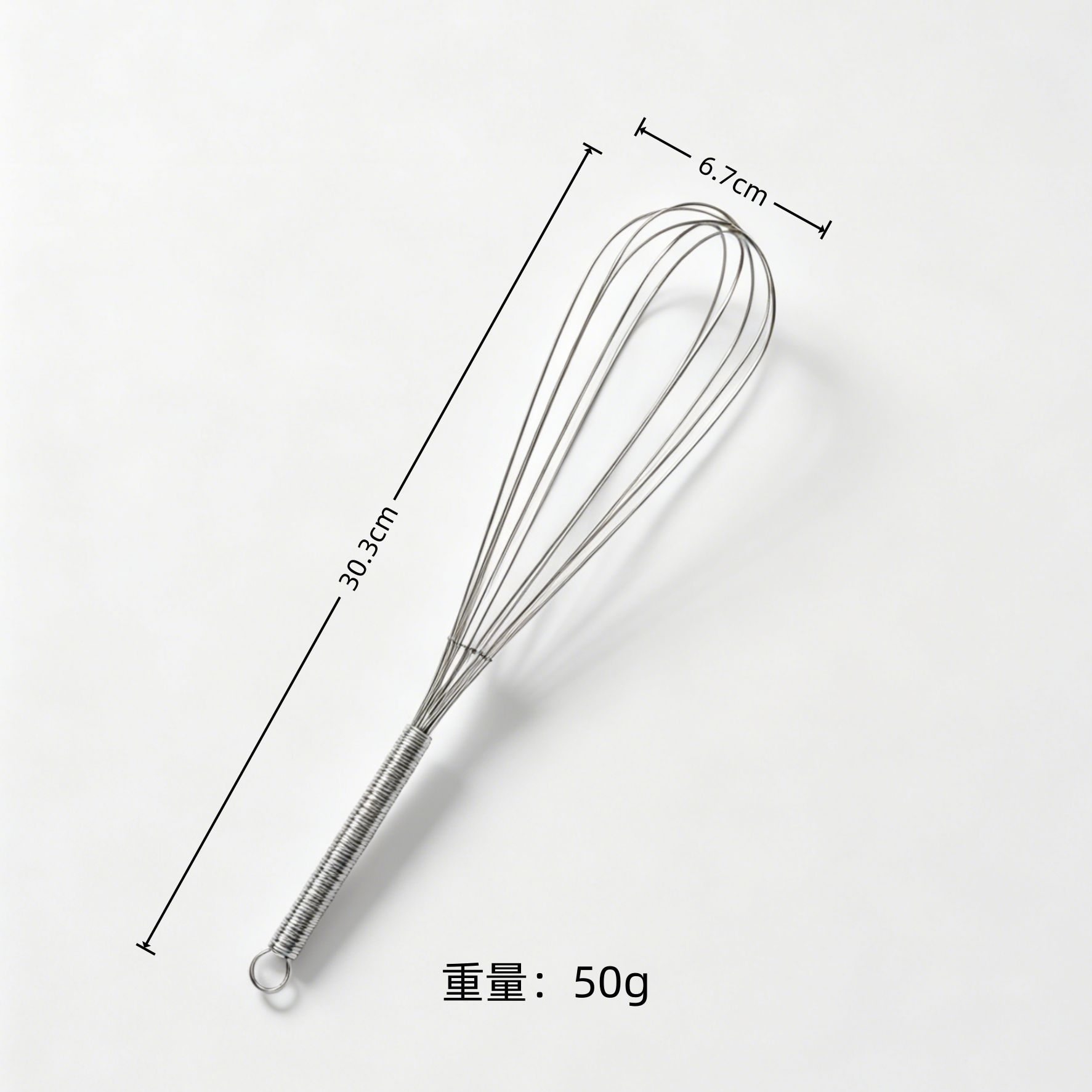 Mango de resorte de acero inoxidable batidor de huevos estilo japonés batidor de huevos de mano batidor de crema de cocina para hornear diy