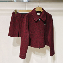 深圳南油2025冬女装XRJ7W05B外套+XRJ7Q02B半身裙针织套装S250982