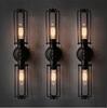 Retro sconce for corridor, creative sheet, street wall lantern for gazebo suitable for stairs, American style