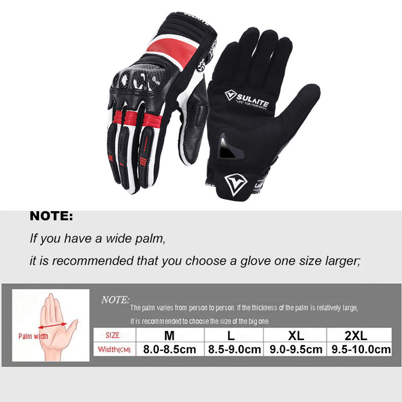Mănuși de motocicletă din piele de oaie cu ecran tactil, pentru motociclete off-road, vehicule electrice, anti-cădere, echipament Knight, toate_voghion.com