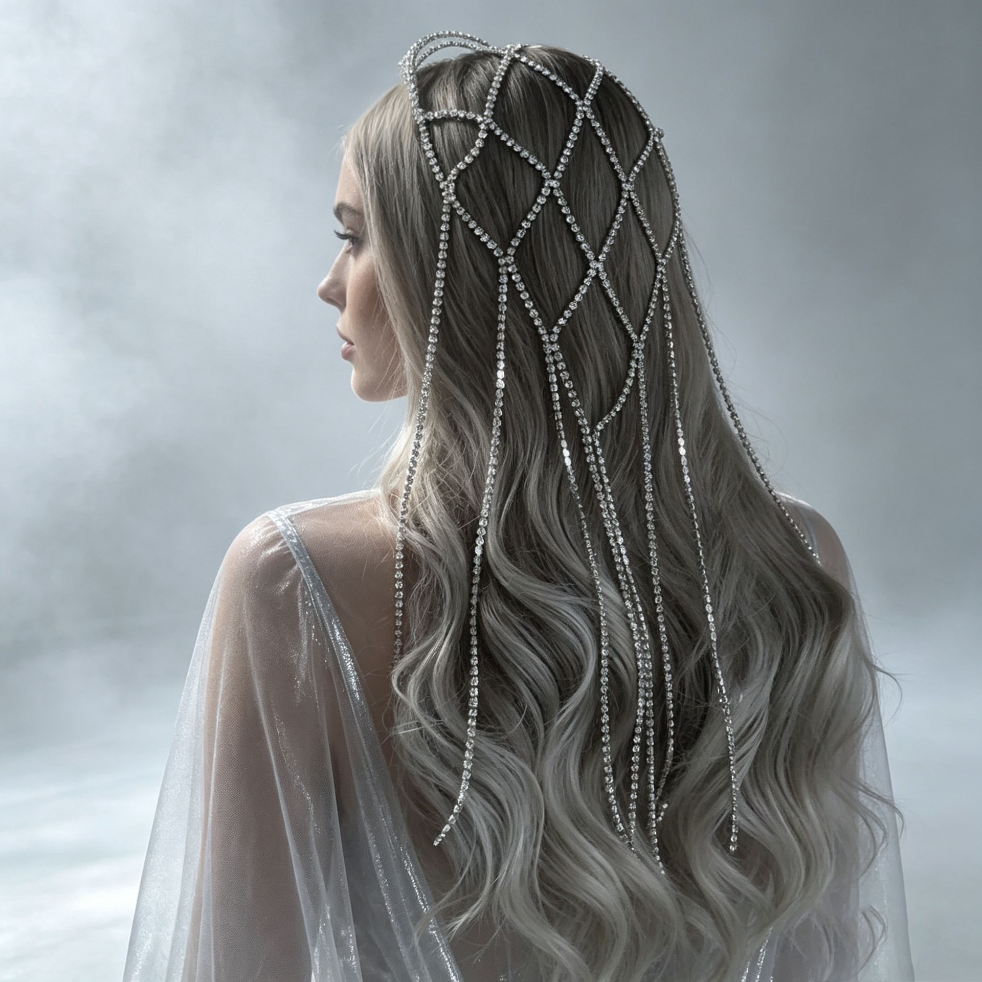 Best-selling full-diamond tassel hair accessory, European and American cross-border party rhinestone personalized fashion versatile multi-layer hair accessory headband accessory