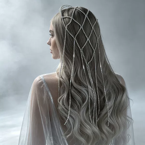 Best-selling full-diamond tassel hair accessory, European and American cross-border party rhinestone personalized fashion versatile multi-layer hair accessory headband accessory