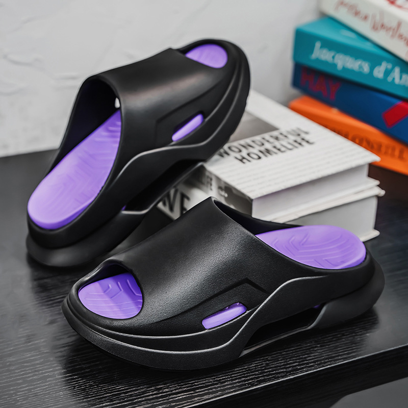 Zapatillas deportivas 2025 nuevo estilo pisando mierda zapatos de playa al aire libre moda casual verano aumento sandalias y zapatillas de suela gruesa hombres