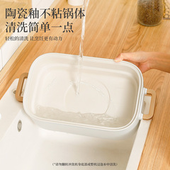 電火鍋多功能料理鍋電炒鍋一體鍋家用電器新款電熱鍋不粘鍋批發