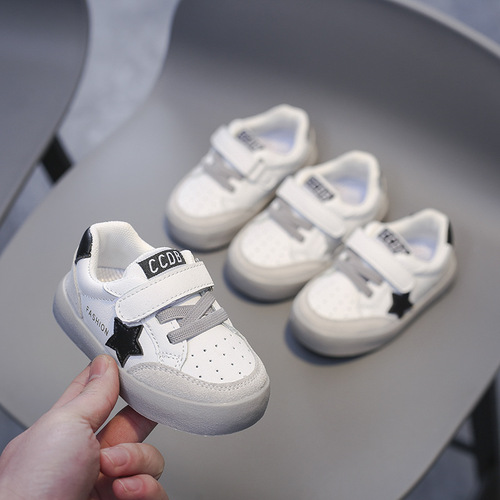 Children's sneakers, soft-soled toddler shoes, boys' white shoes, trendy spring new sports shoes, girls' casual shoes, baby shoes