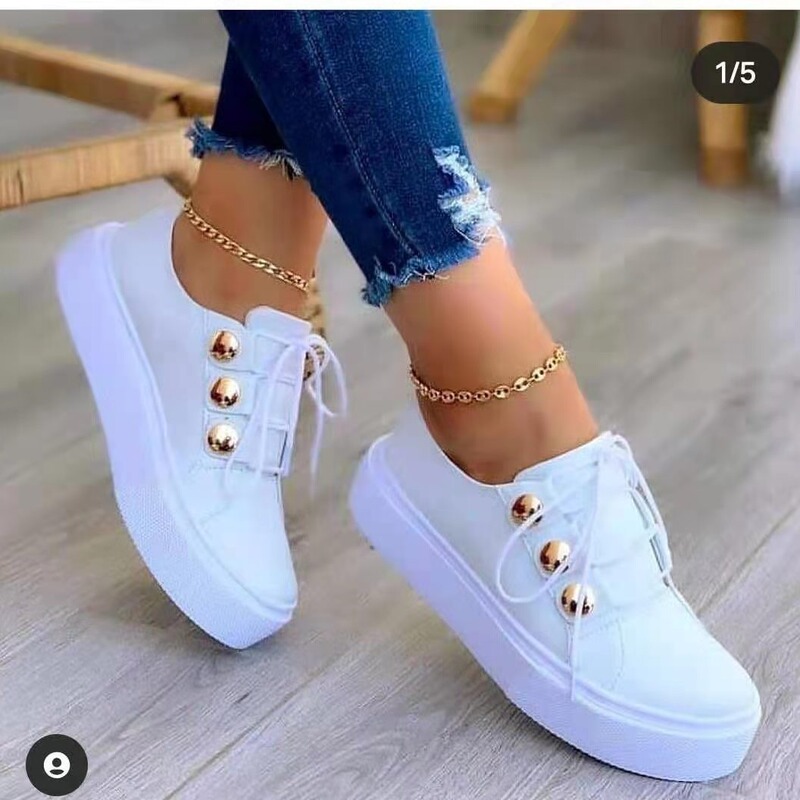 2021 new autumn casual women's cross-border single-layer shoes slip-on square toe loafers white shoes thick-soled platform shoes soft