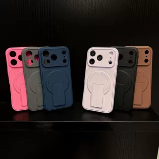 17适用iPhone18pro大视窗支架磁吸手机壳苹果16防摔15保护套14/13