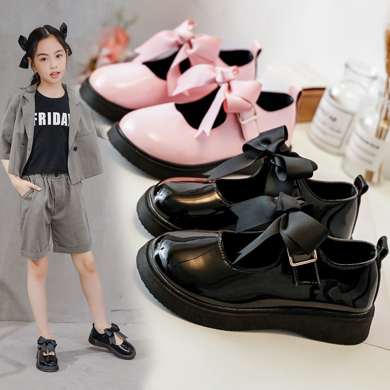 Children's shoes, girls' leather shoes,...