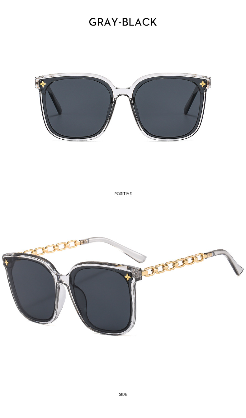 Damen Sonnenbrille Mit Großem Rahmen Für Optimalen Sonnenschutz_voghion.com