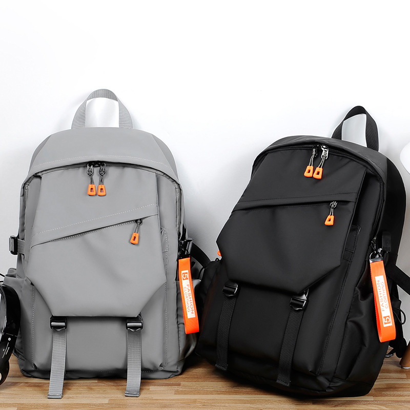 Nueva tendencia mochila de hombro para hombres mochila de computadora de gran capacidad bolsa de viaje para estudiantes de secundaria mochila para estudiantes de secundaria