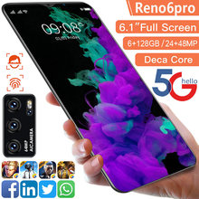 新款外贸智能手机Reno6pro5.8寸512M+4G低价手机跨境电商专供