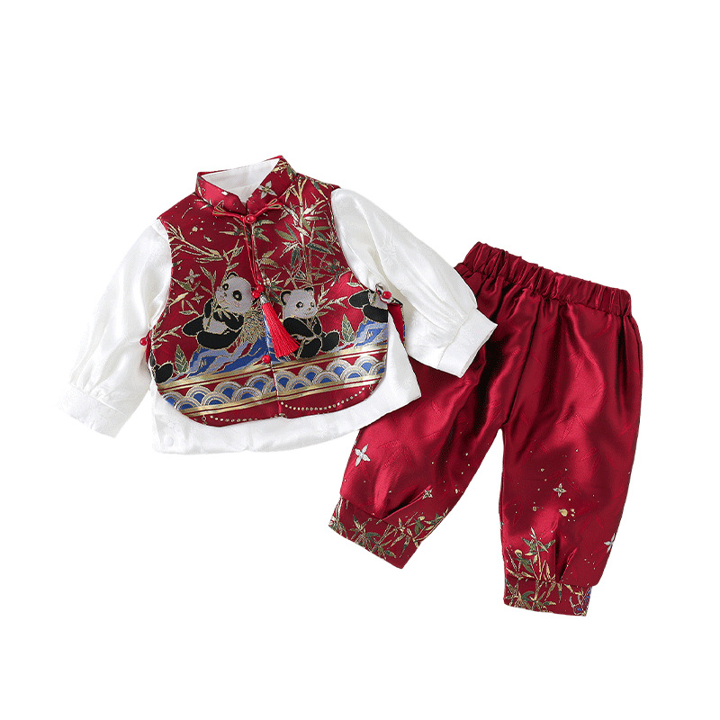 Red vino doble panda set de 4 piezas