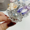 Advanced brand small design universal ring from pearl, light luxury style, internet celebrity