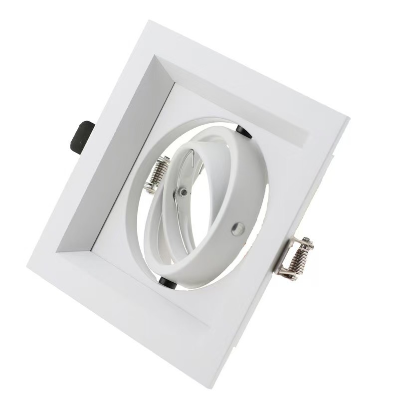 Tarjeta delantera MR16 GU10 carcasa soporte de lámpara taza de lámpara Kit de carcasa marco de lámpara de foco carcasa de lámpara de decoración carril de lámpara de hierro forjado image 6