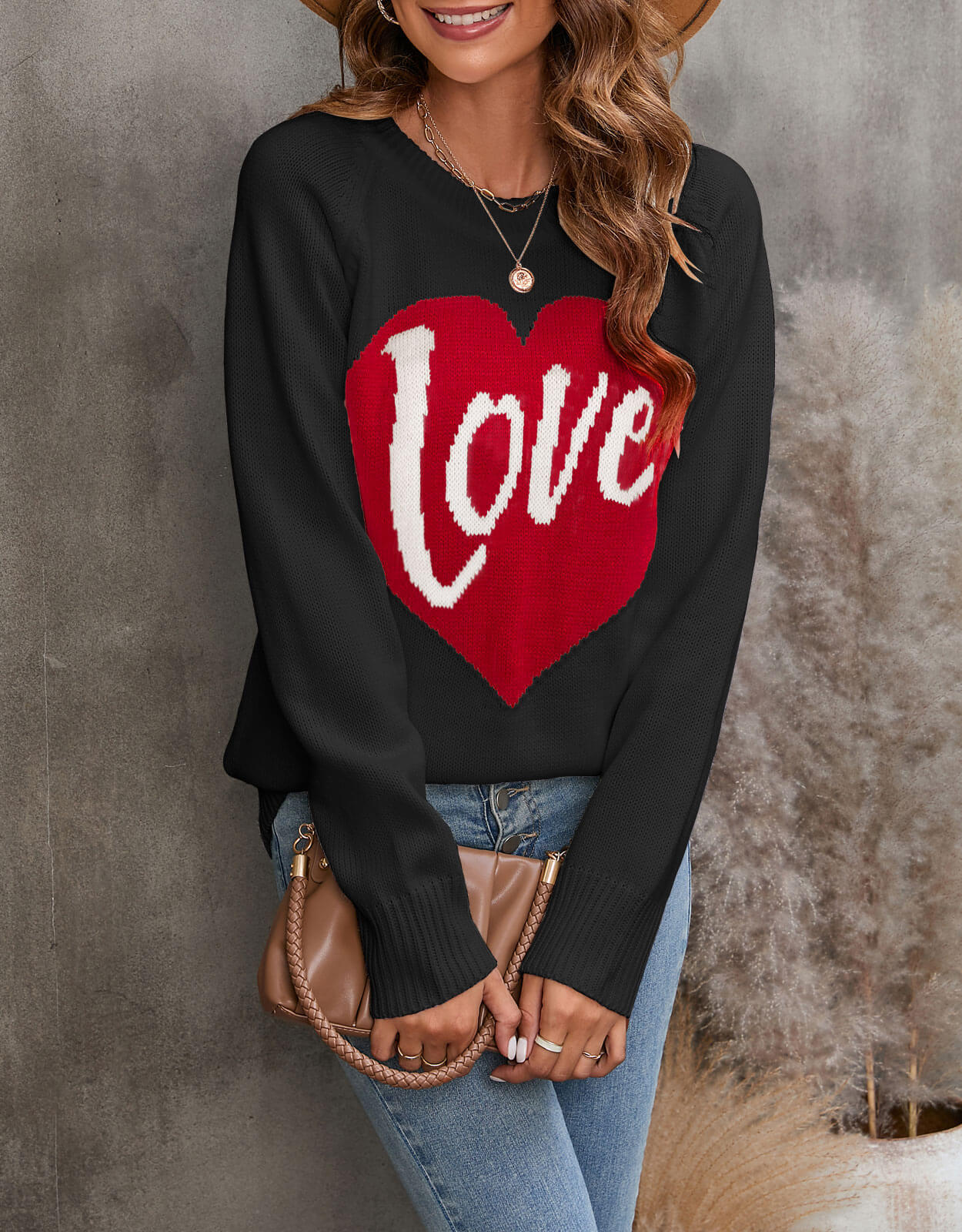 Women's Sweater Long Sleeve Sweaters & Cardigans Elegant Streetwear Letter Heart Shape display picture 15