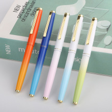 英雄329PLUS细款铱金笔渐变金夹签字笔多色可选商务办公书写钢笔
