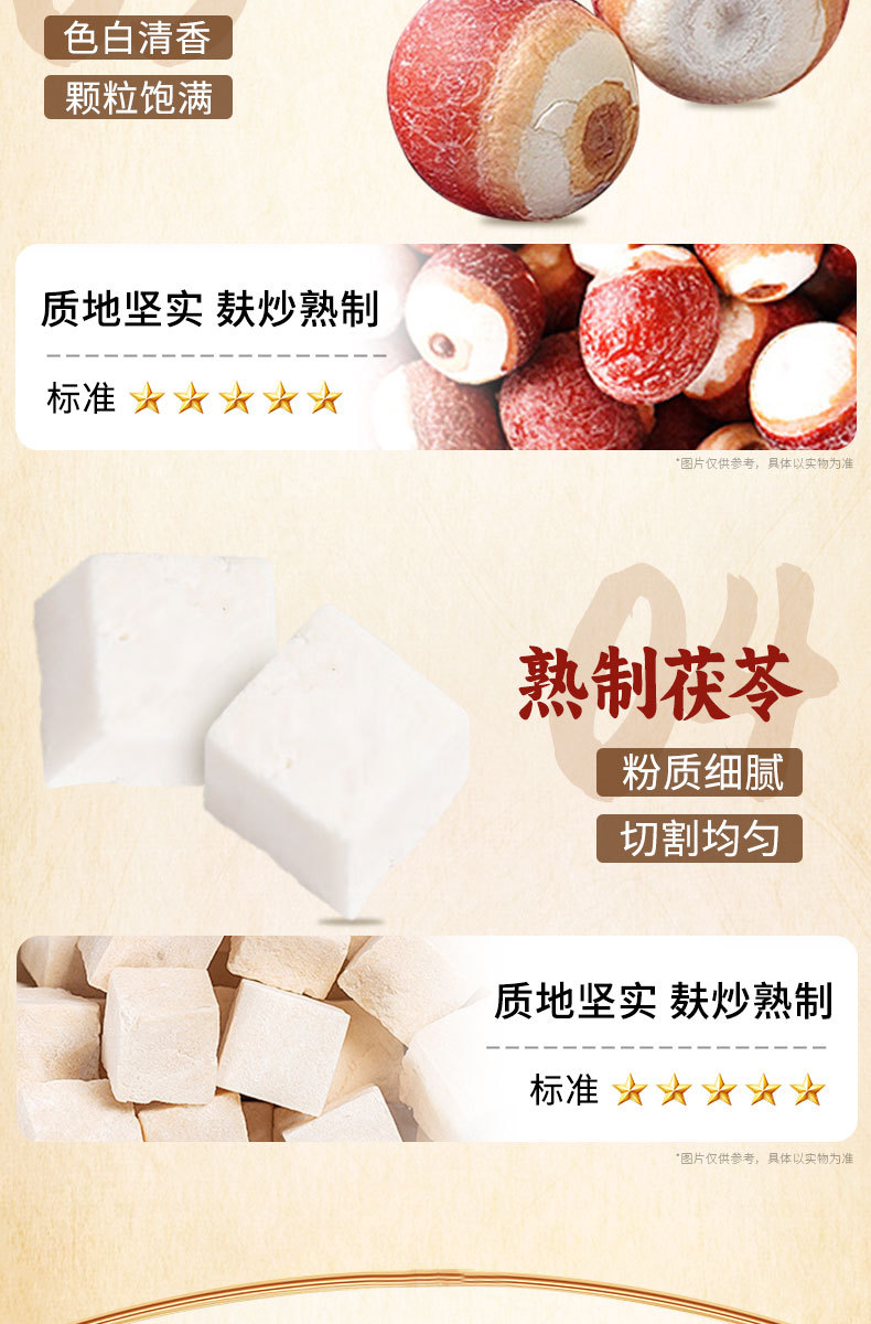 Roasted Adzuki Bean Coix Seed Poria Euryale Herbal Tea Chi Xiao Dou Yi Ren Fu Ling Qian Shi 300g Wellness Blend in use