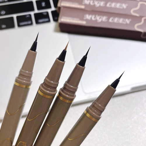 Mugeleen ultra-fine liquid eyeliner pen is waterproof and sweat-proof, long-lasting and does not smudge, new lower eyelashes ultra-fine silkworm pen