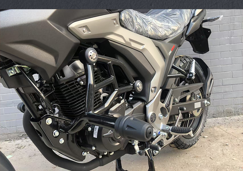 Suitable for Haojue Dl150 Motorcycle Bumper, Full Surround Guard Bar, Rear Cargo Side Box Rack, Anti-Fall Racing Modification Parts