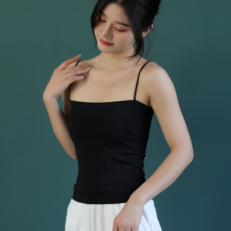 Fuera del hombro tubo superior Correa principios de primavera nicho diseño delgado hombro Correa chaleco exterior desgaste interior superior de las mujeres nuevo en stock