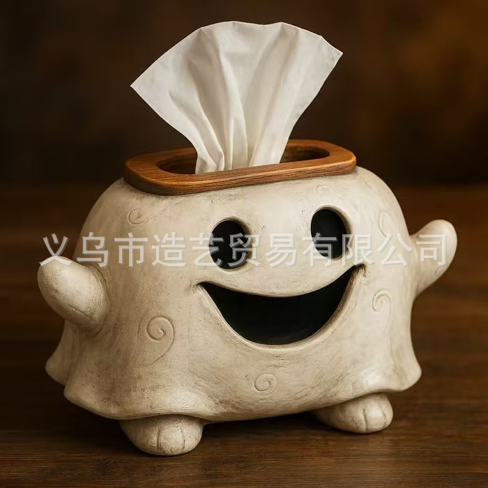 热销跨境亚马逊外贸树脂工艺品万圣节南瓜抽纸摆件派对装饰品|undefined